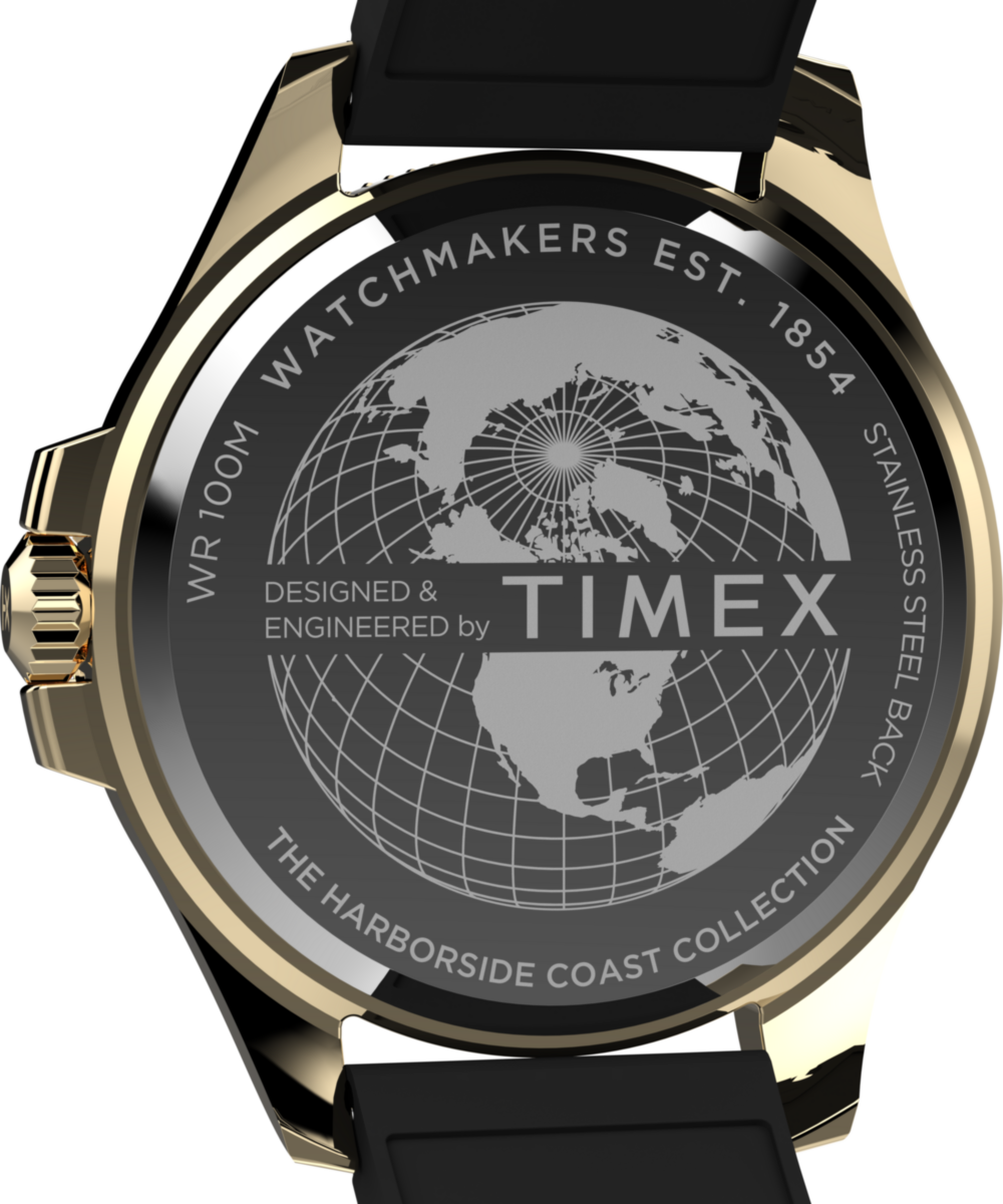 Heritage Harborside Coast 44mm Synthetic Rubber Strap Watch