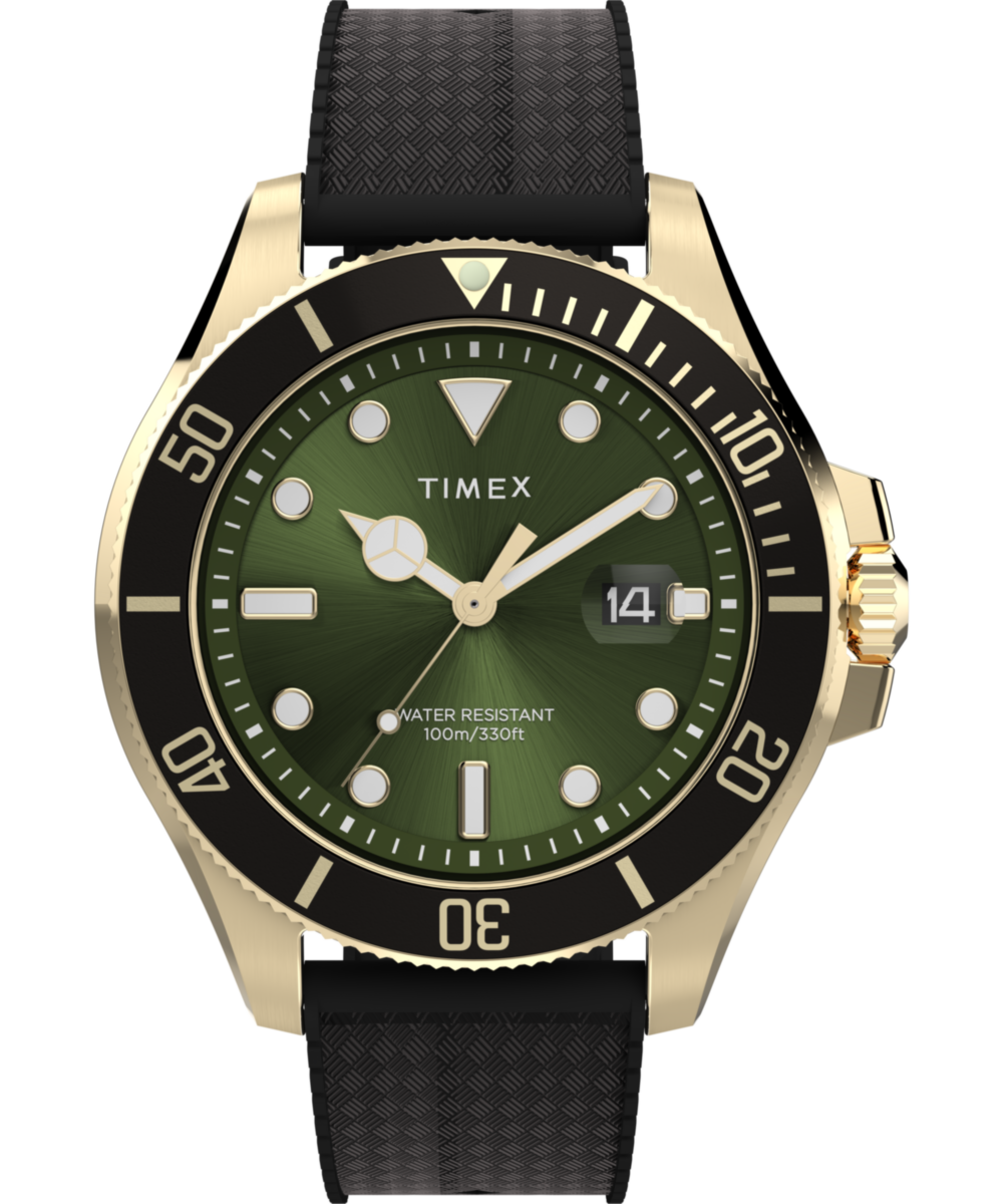 Heritage Harborside Coast 44mm Synthetic Rubber Strap Watch
