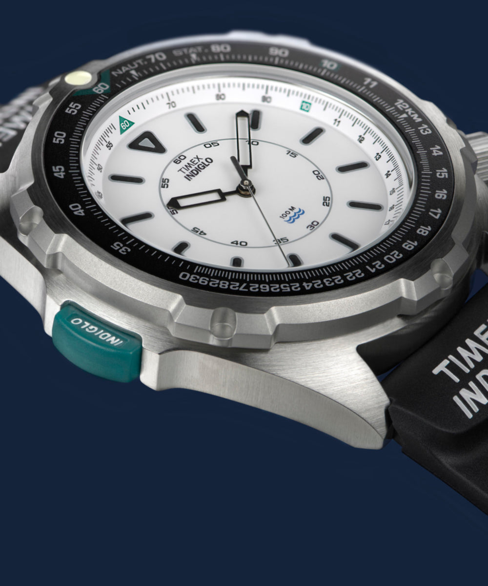 Heritage Timex 1995 Intrepid Reissue 46mm Synthetic Rubber Strap Watch
