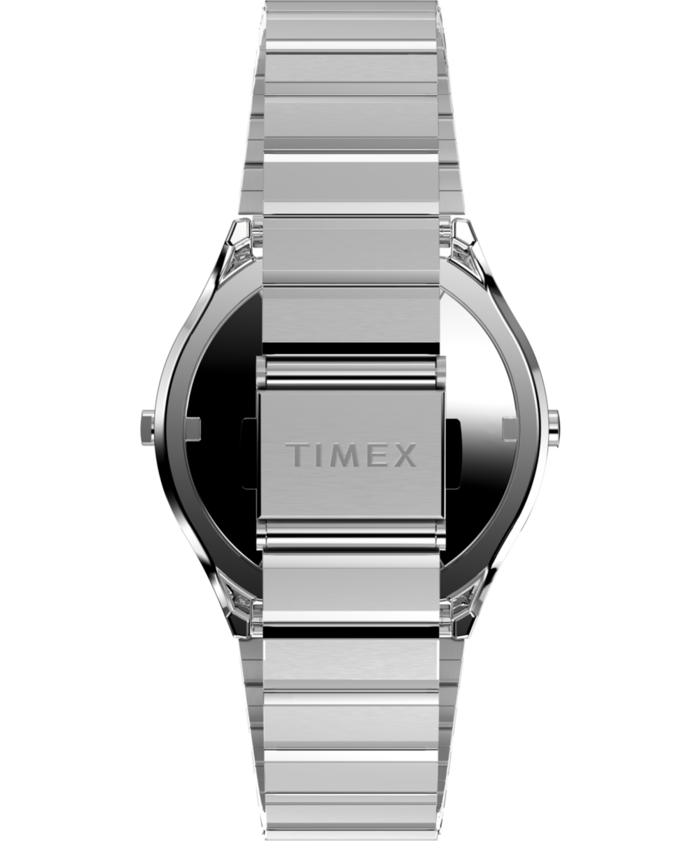 Heritage Q Timex 1975 SSQ Digital Reissue 38mm Stainless Steel Bracelet Watch