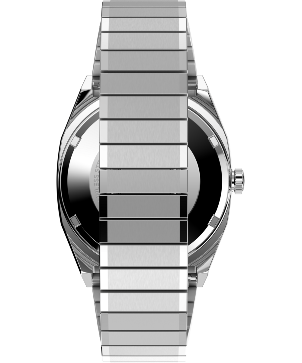 Heritage Timex Automatic 1983 E Line 34mm Stainless Steel Expansion Band Watch