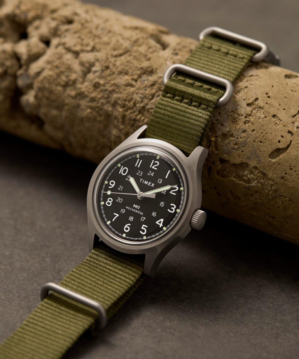 Heritage MK1 Hand-Wound 36mm Fabric Strap Watch