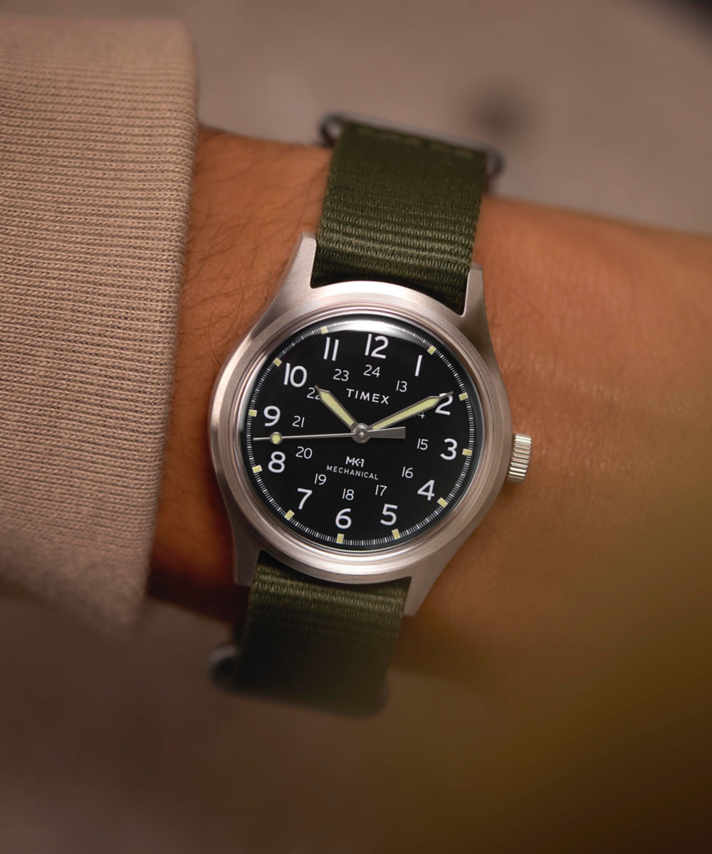 Heritage MK1 Hand-Wound 36mm Fabric Strap Watch