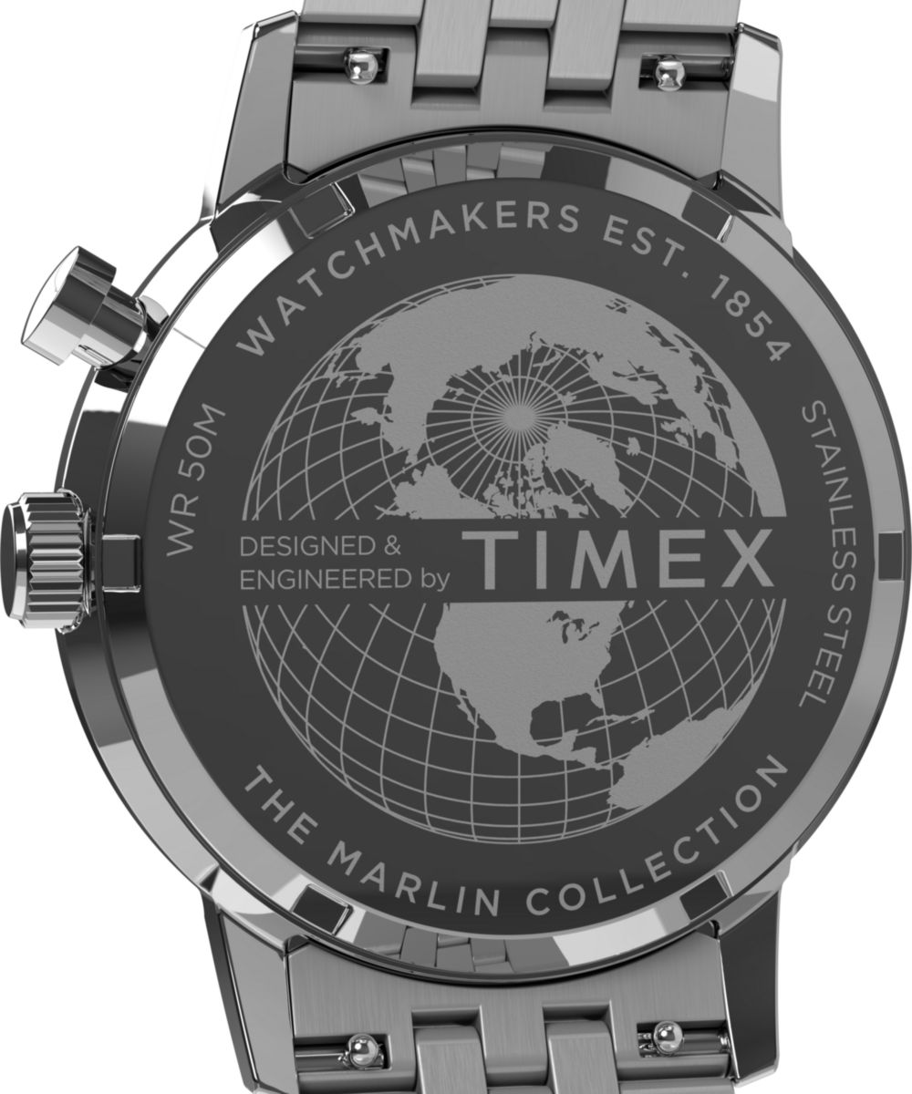 Heritage Marlin Moon Phase Multifunction 40mm Stainless Steel Bracelet Watch