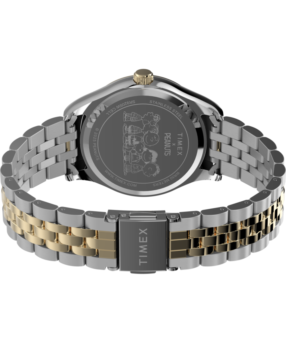 Heritage Peanuts x Timex Legacy Bowtie 34mm Stainless Steel Bracelet Watch