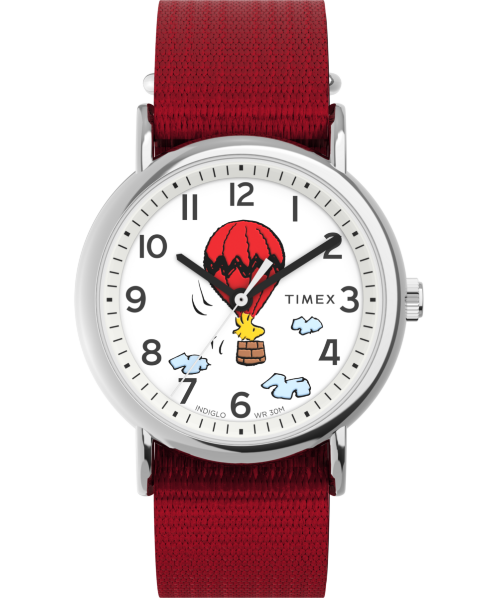 Heritage Peanuts x Timex Weekender Balloon 38mm Fabric Strap Watch