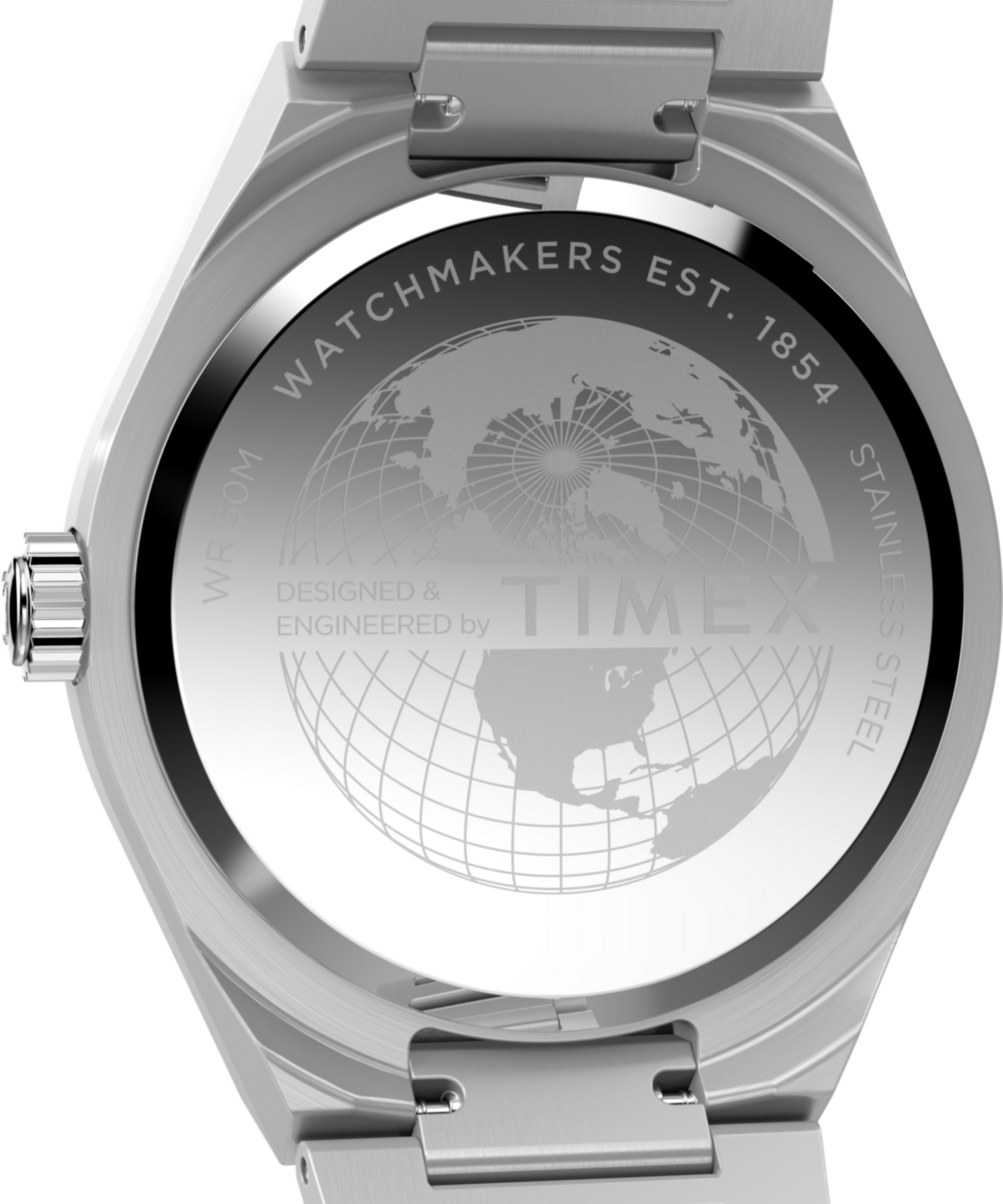 Heritage Q Timex Continental GMT 39mm Stainless Steel Bracelet Watch