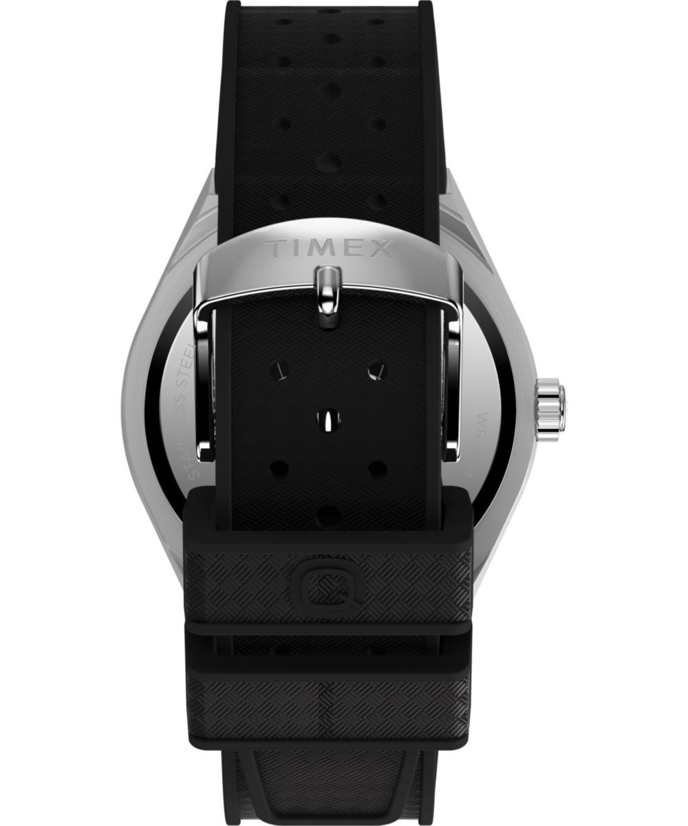 Heritage Q Timex Continental GMT 39mm Synthetic Rubber Strap Watch