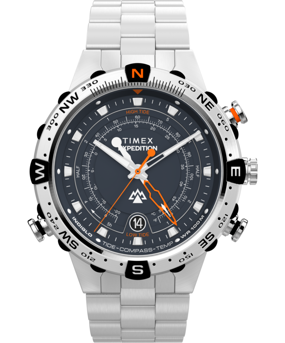 Heritage Expedition Tide-Temp-Compass 45mm Stainless Steel Bracelet Watch