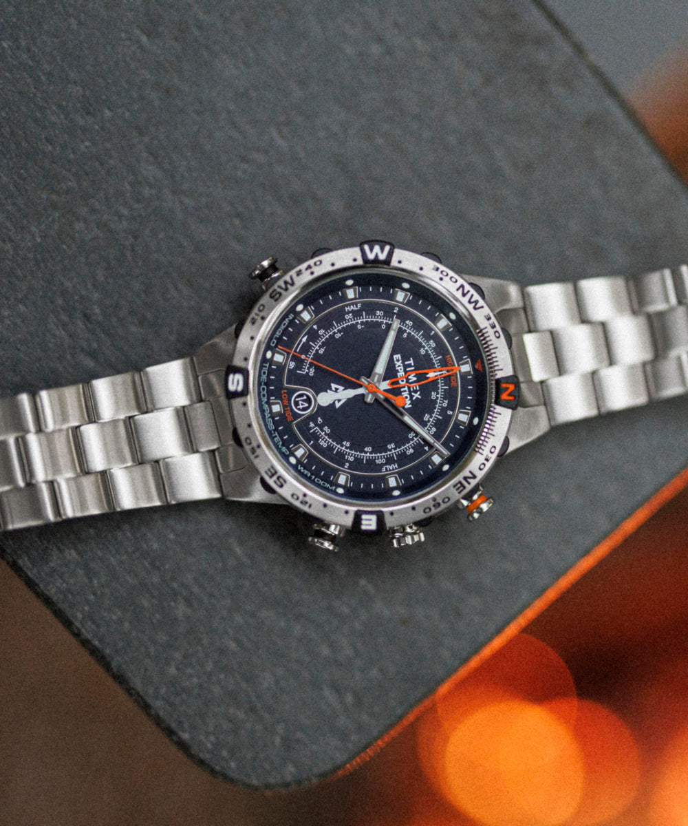 Heritage Expedition Tide-Temp-Compass 45mm Stainless Steel Bracelet Watch