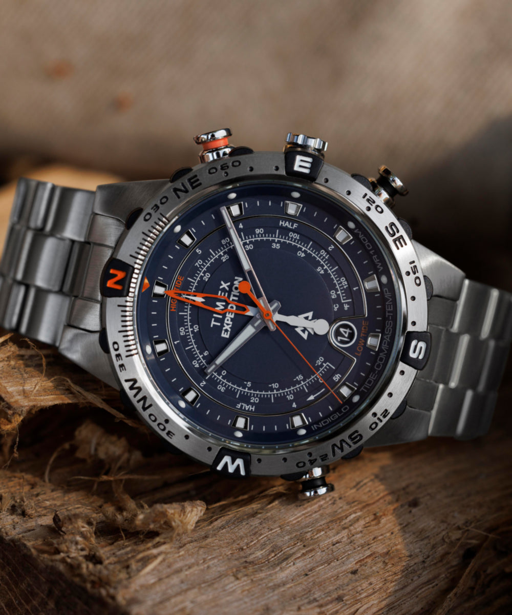 Heritage Expedition Tide-Temp-Compass 45mm Stainless Steel Bracelet Watch