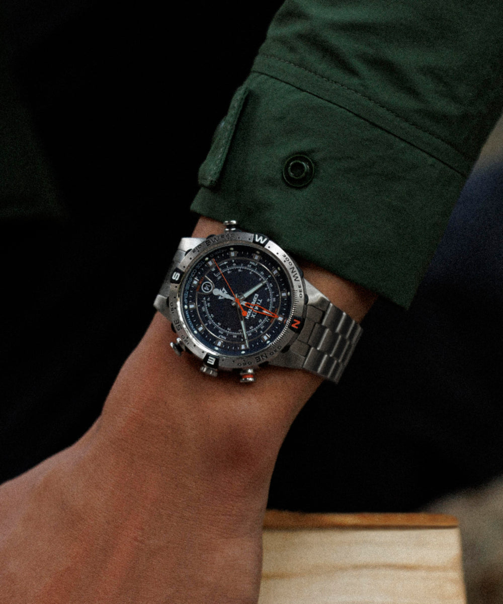 Heritage Expedition Tide-Temp-Compass 45mm Stainless Steel Bracelet Watch