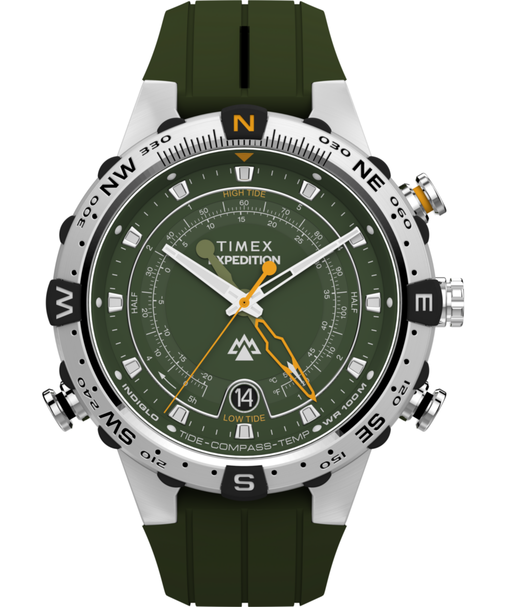 Heritage Expedition Tide-Temp-Compass 45mm Silicone Strap Watch