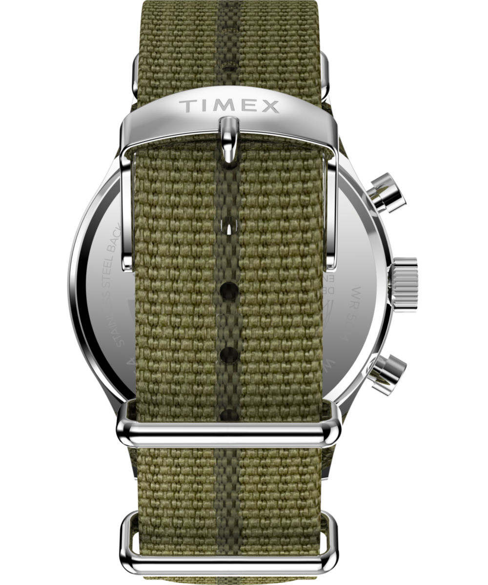 Heritage Timex Weekender New England Chronograph 40mm Eco-Conscious Fabric Strap Watch