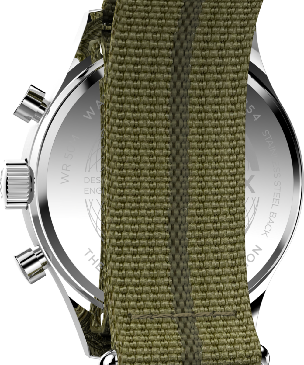 Heritage Timex Weekender New England Chronograph 40mm Eco-Conscious Fabric Strap Watch
