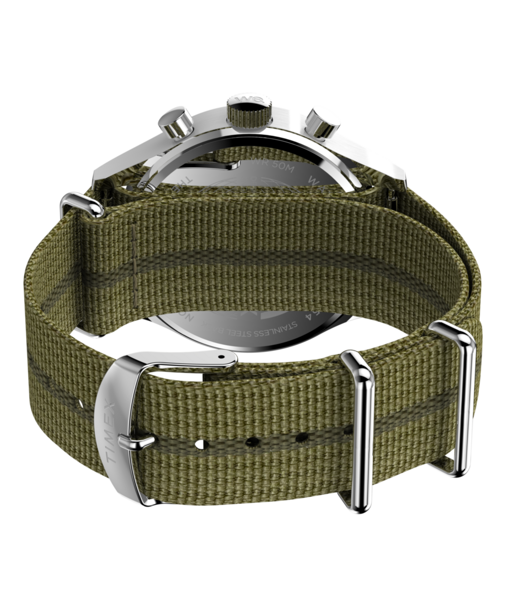 Heritage Timex Weekender New England Chronograph 40mm Eco-Conscious Fabric Strap Watch