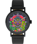 Heritage Timex Weekender Day of the Dead 40mm Leather Strap Watch
