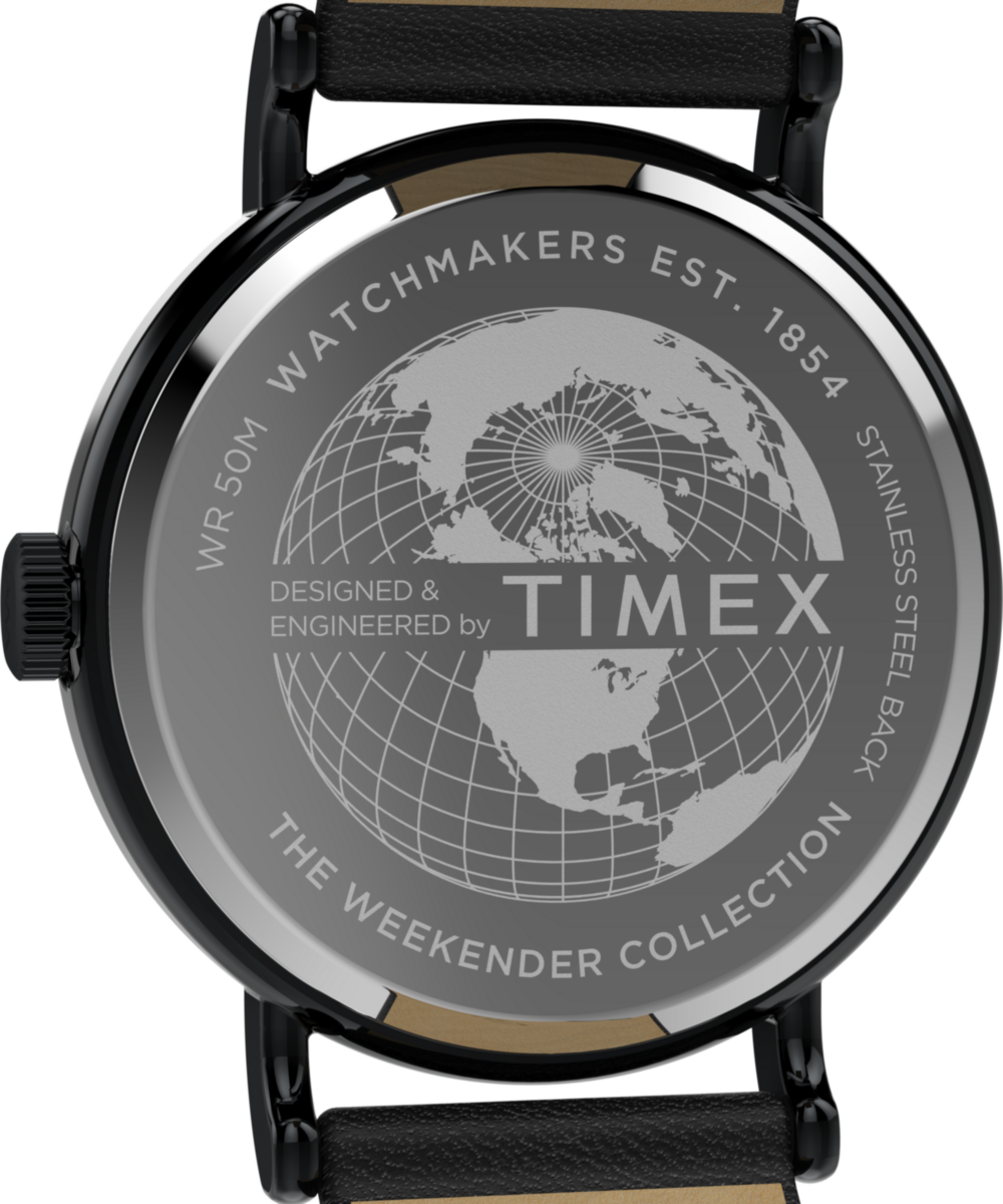 Heritage Timex Weekender Day of the Dead 40mm Leather Strap Watch