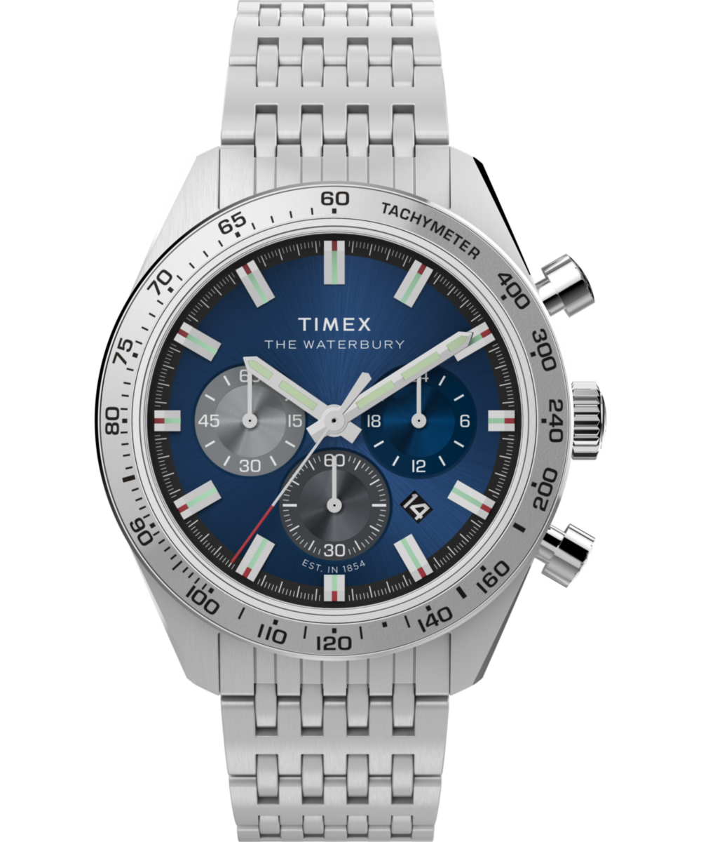Heritage Waterbury Traditional Chronograph 41mm Stainless Steel Bracelet Watch