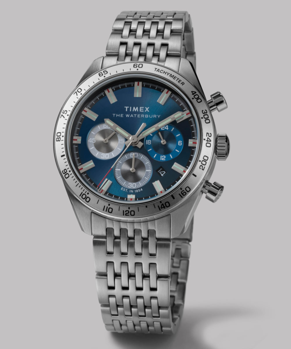 Heritage Waterbury Traditional Chronograph 41mm Stainless Steel Bracelet Watch
