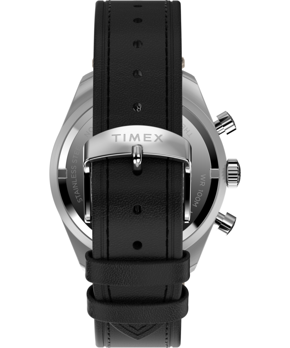 Heritage Waterbury Traditional Chronograph 41mm Leather Strap Watch
