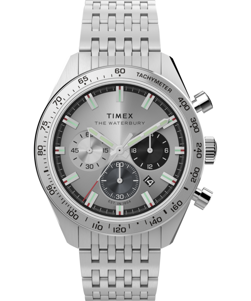 Heritage Waterbury Traditional Chronograph 41mm Stainless Steel Bracelet Watch