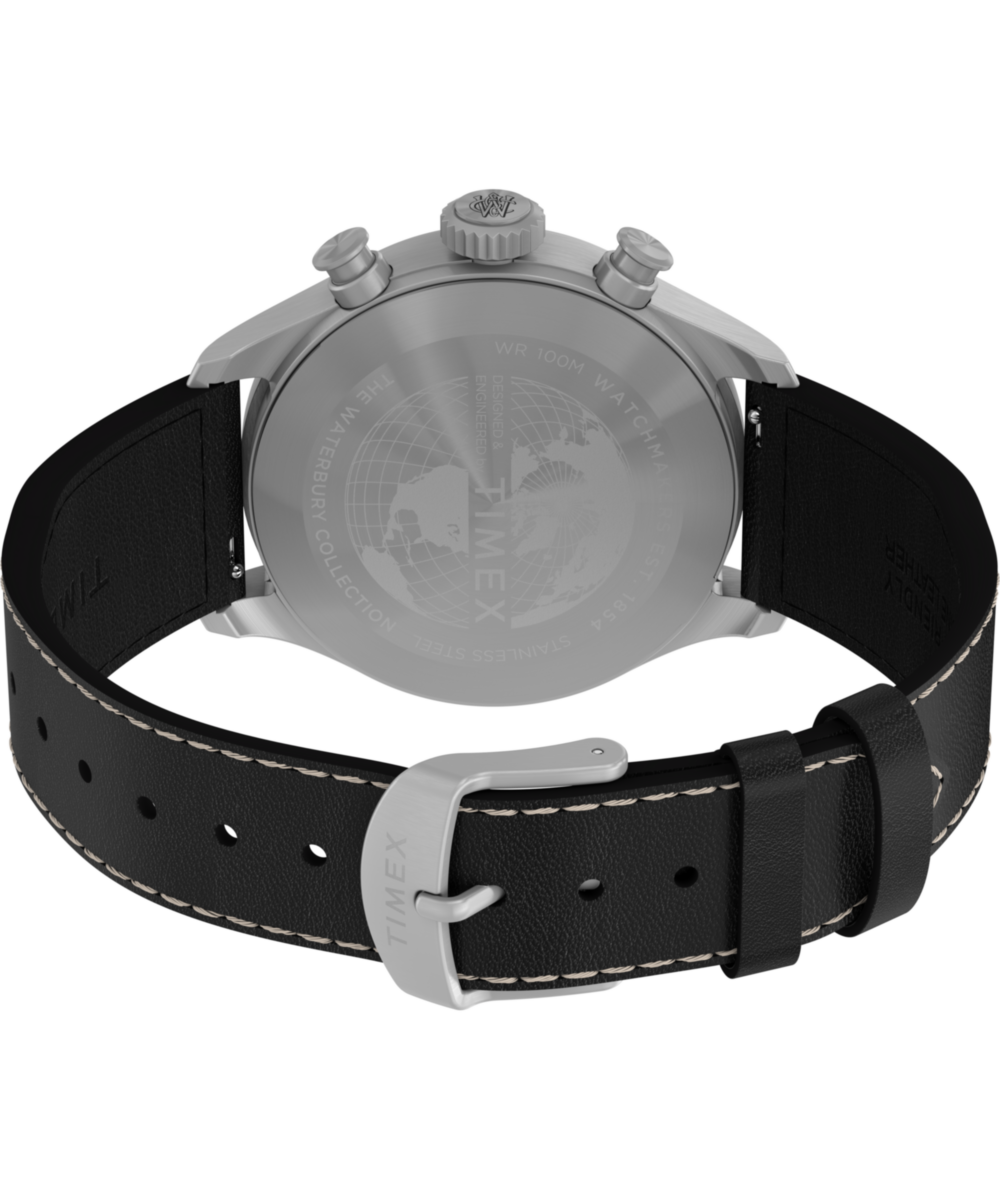 Heritage Waterbury Ace Chronograph 41mm Leather Strap Watch