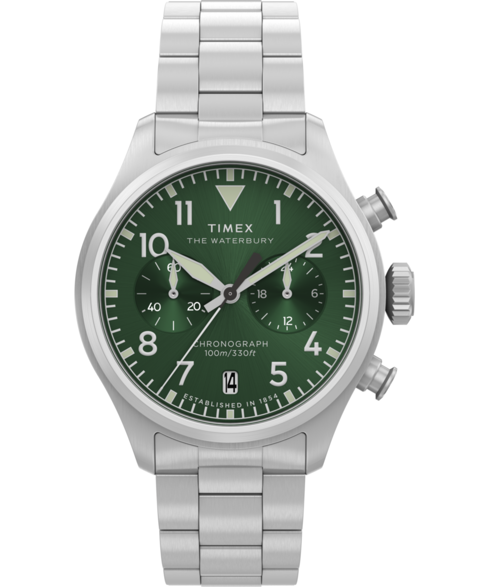Heritage Waterbury Ace Chronograph 41mm Stainless Steel Bracelet Watch