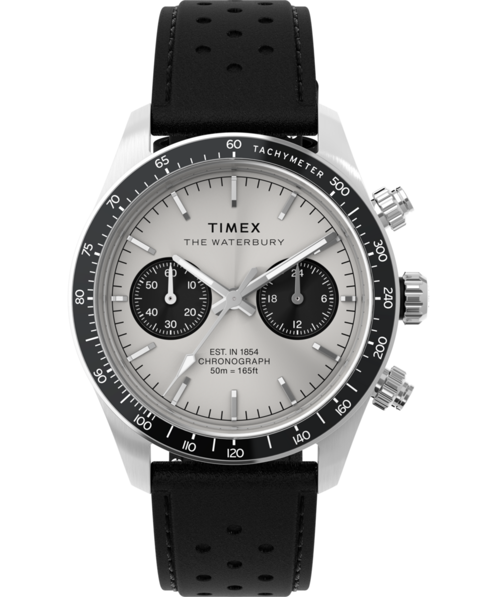 Heritage Waterbury Heritage Chronograph 39mm Leather Strap Watch