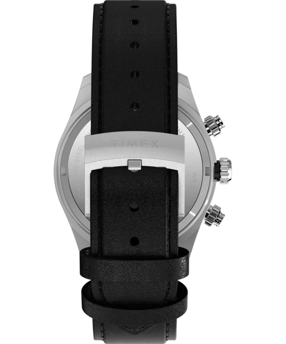 Heritage Waterbury Heritage Chronograph 39mm Leather Strap Watch