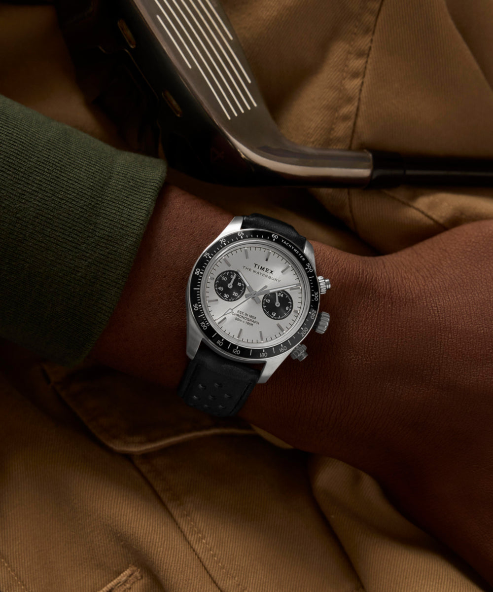 Heritage Waterbury Heritage Chronograph 39mm Leather Strap Watch