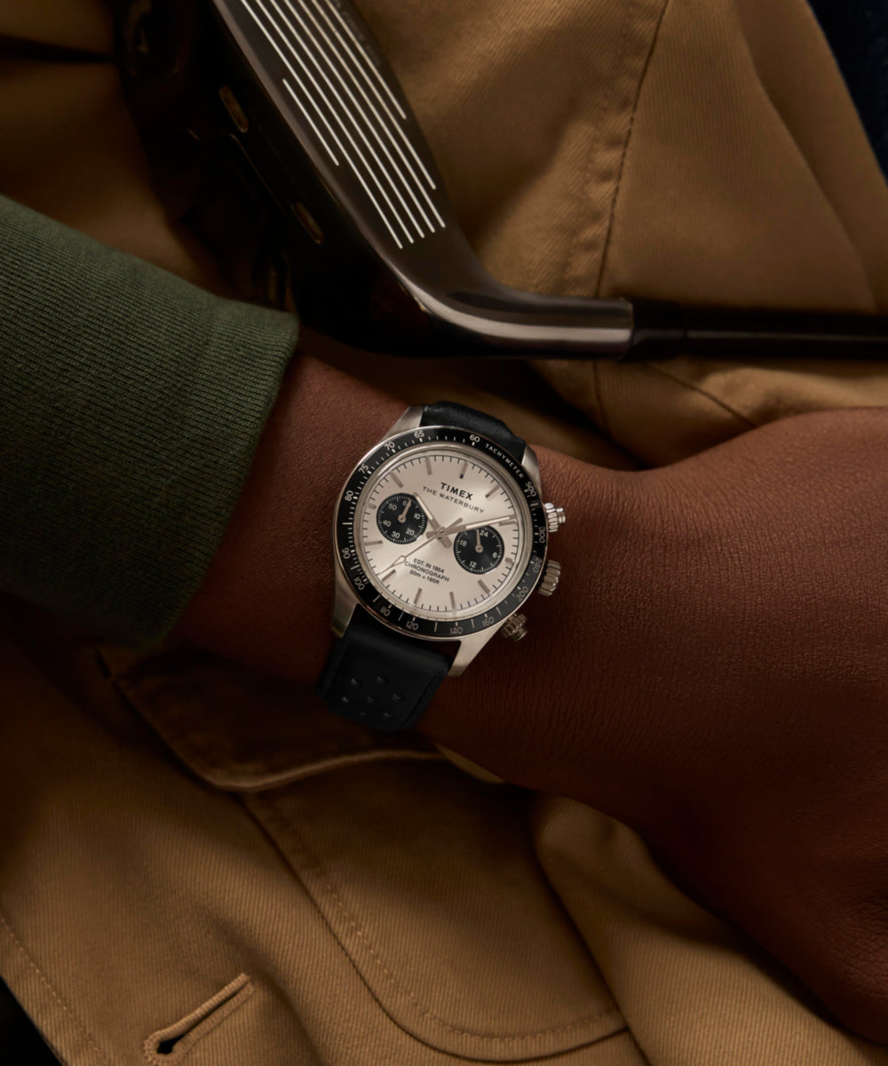 Heritage Waterbury Heritage Chronograph 39mm Leather Strap Watch