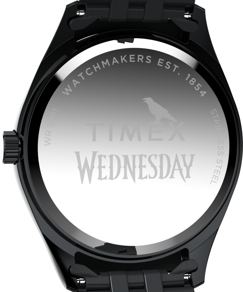 Heritage Timex x Wednesday Timex Legacy 36mm Stainless Steel Bracelet Watch