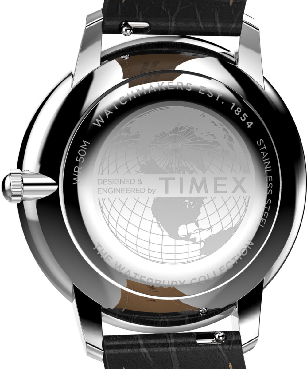 Heritage Waterbury Metropolitan Sub-Second 39mm Leather Strap Watch