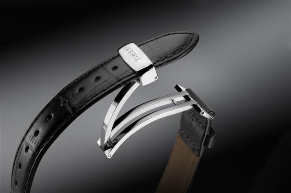 Heritage Waterbury Metropolitan Sub-Second 39mm Leather Strap Watch