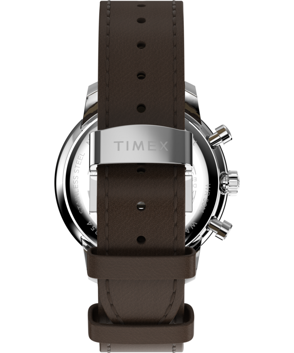 Heritage Waterbury Metropolitan Chronograph 41mm Leather Strap Watch