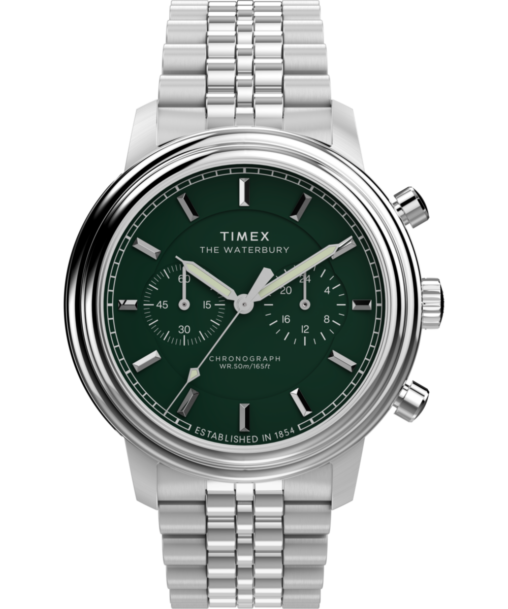 Heritage Waterbury Metropolitan Chronograph 41mm Stainless Steel Bracelet Watch