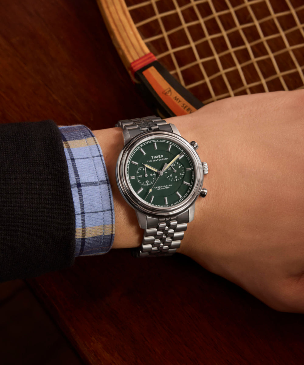 Heritage Waterbury Metropolitan Chronograph 41mm Stainless Steel Bracelet Watch
