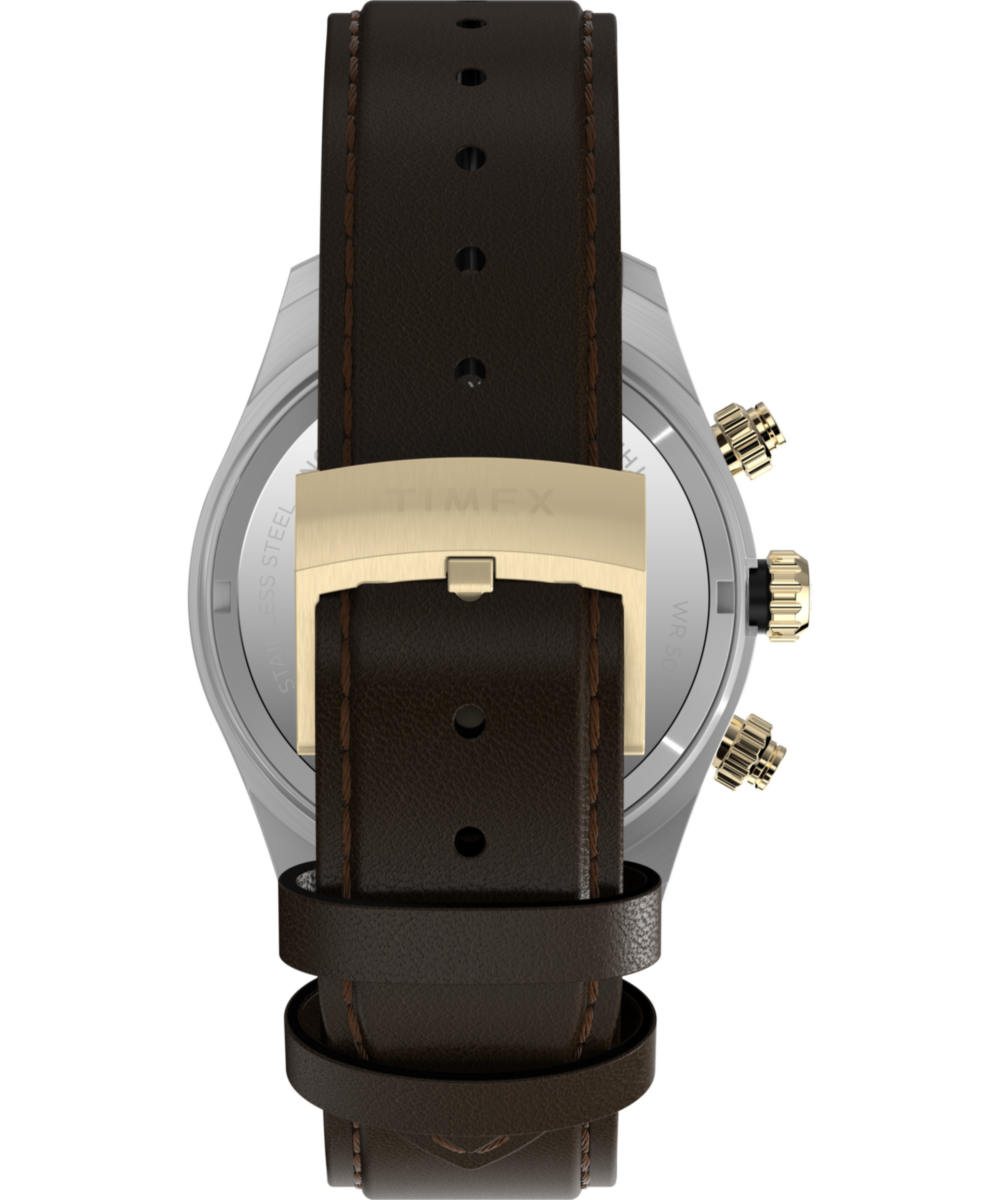 Heritage Waterbury Heritage Chronograph 39mm Leather Strap Watch