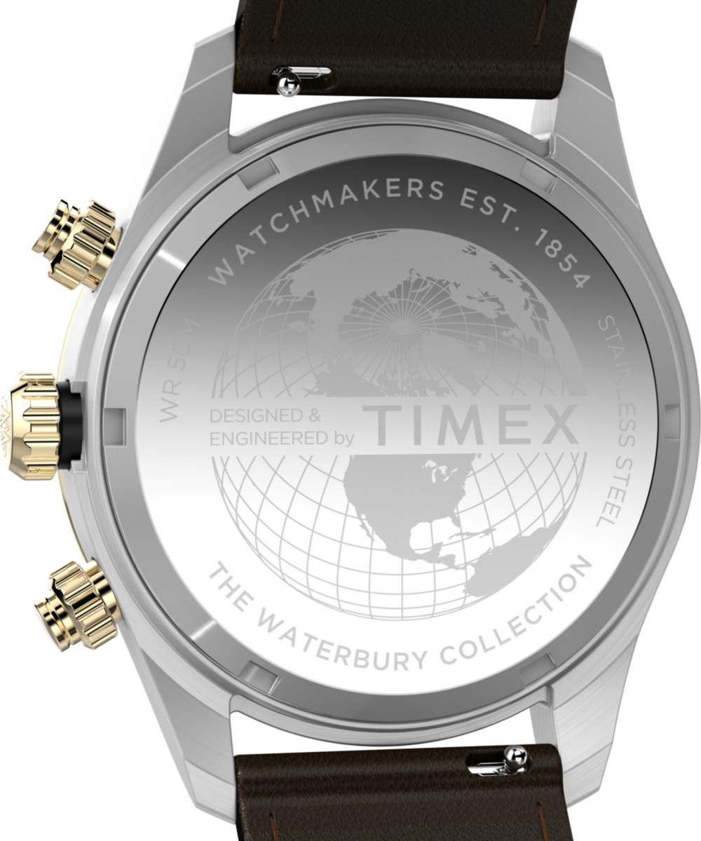Heritage Waterbury Heritage Chronograph 39mm Leather Strap Watch
