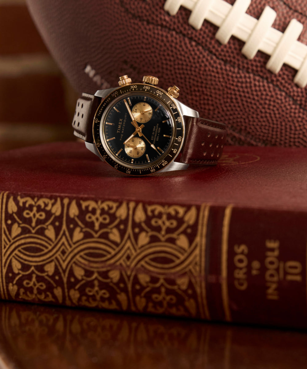 Heritage Waterbury Heritage Chronograph 39mm Leather Strap Watch