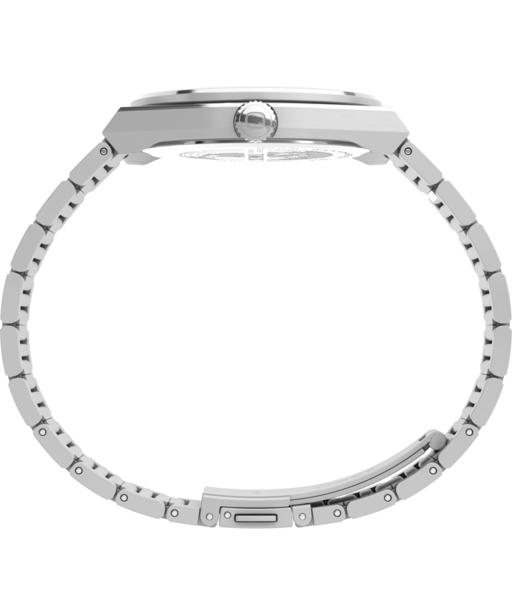 Heritage Q Timex Continental Day and Date 39mm Stainless Steel Bracelet Watch