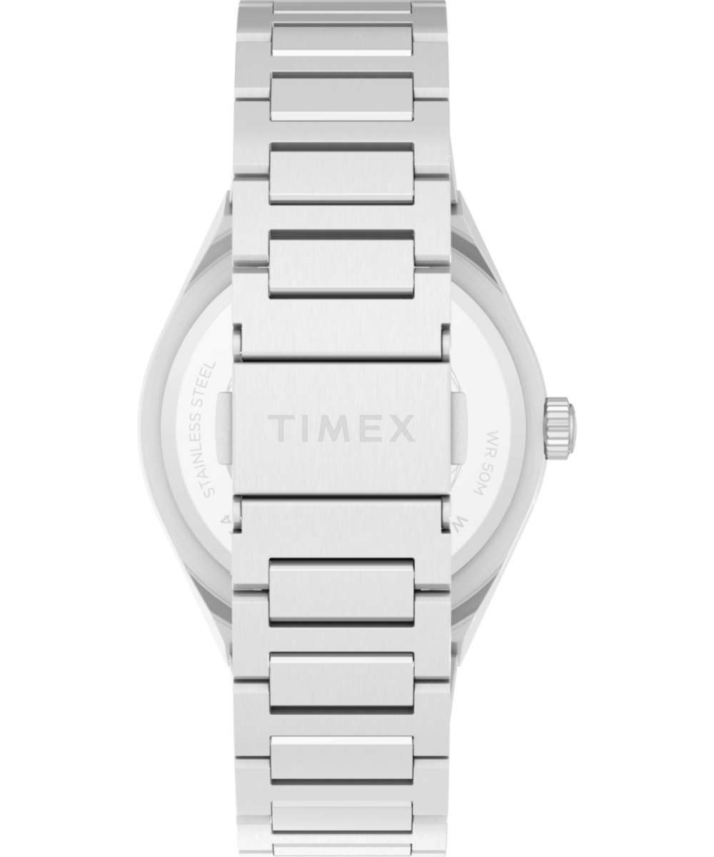 Heritage Q Timex Continental Day and Date 39mm Stainless Steel Bracelet Watch