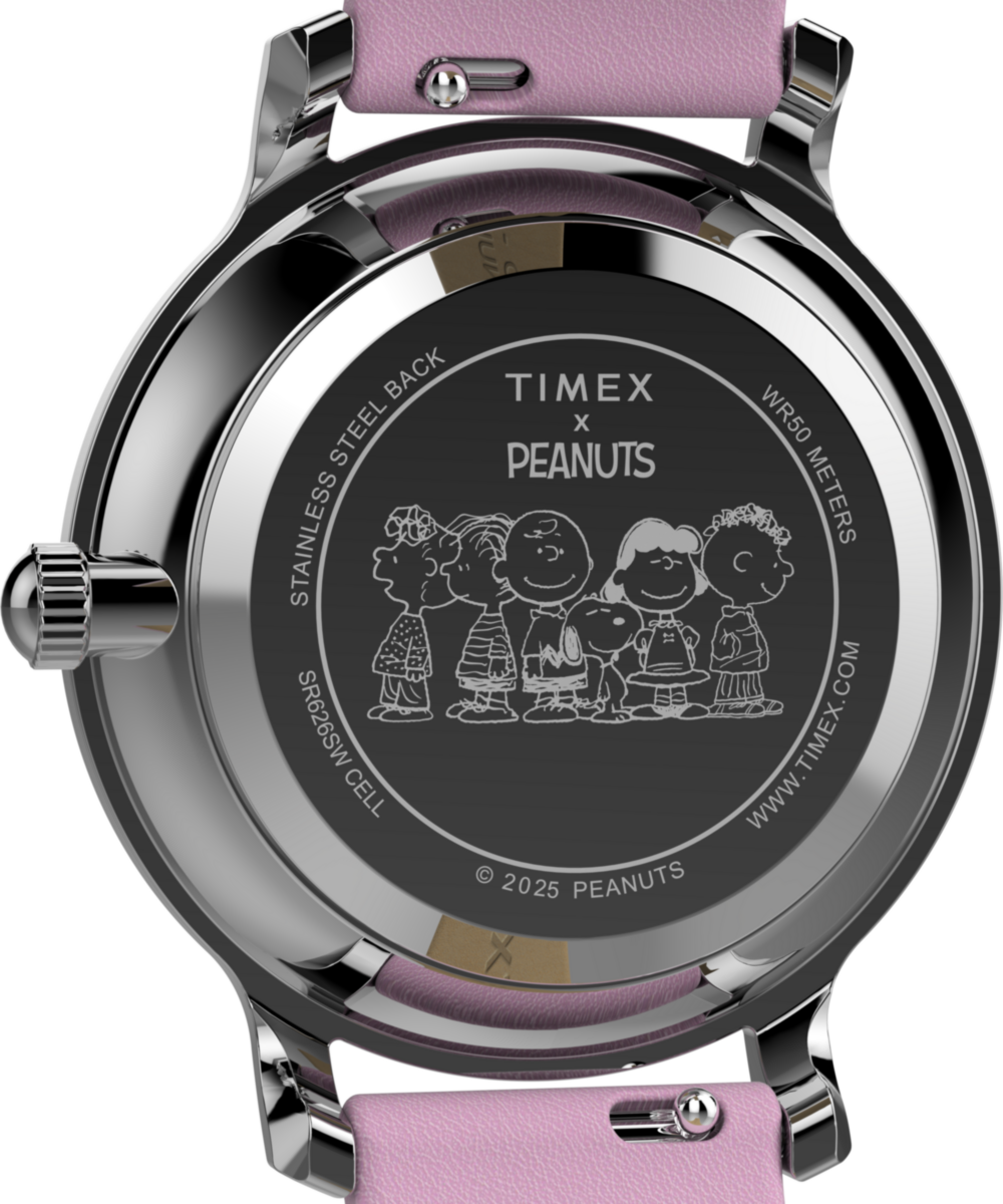 Heritage Peanuts x Timex Transcend Snoopy Hug 31mm Leather Strap Watch