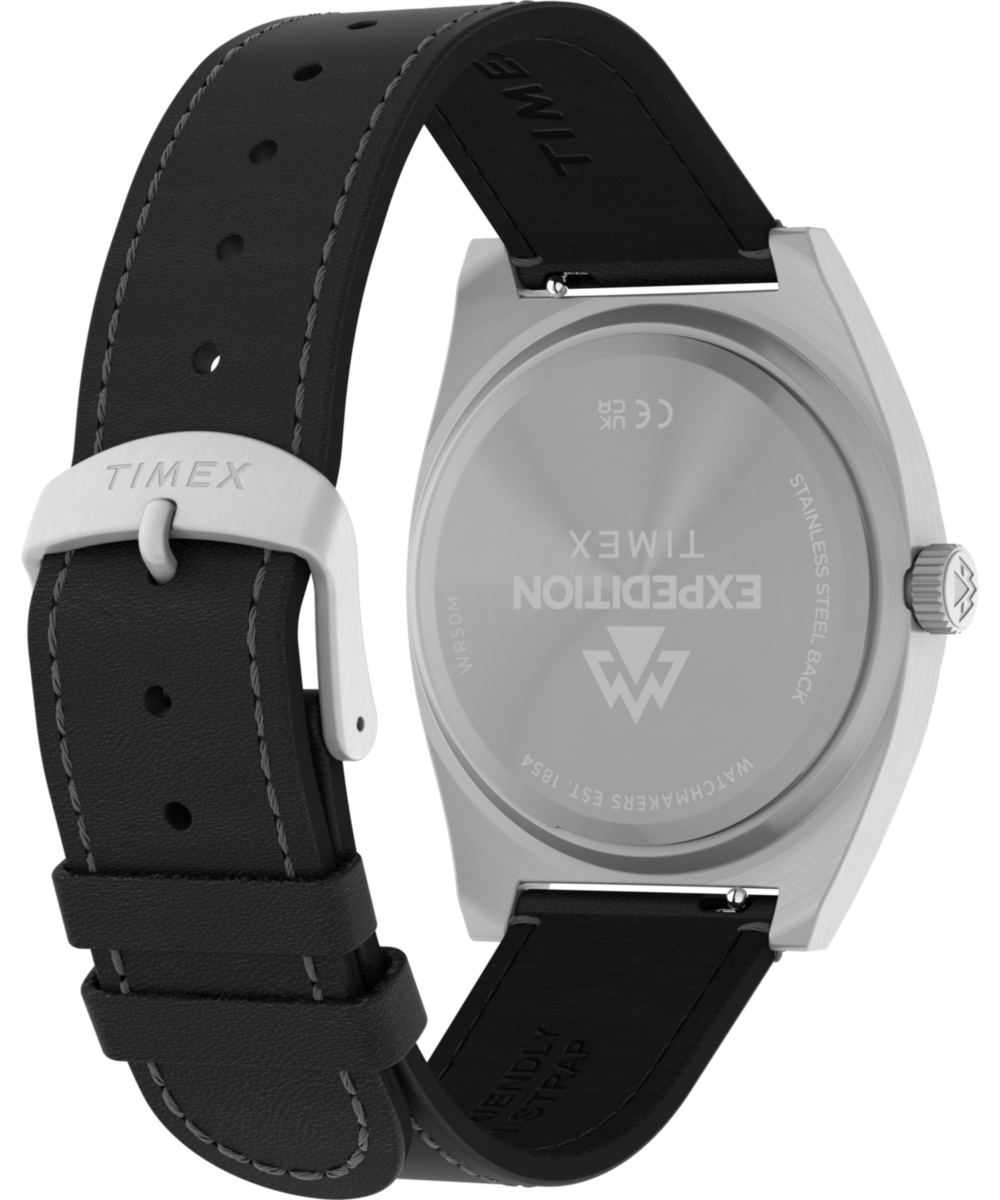 Heritage Expedition Capstone 39mm Eco-Friendly Leather Strap Watch