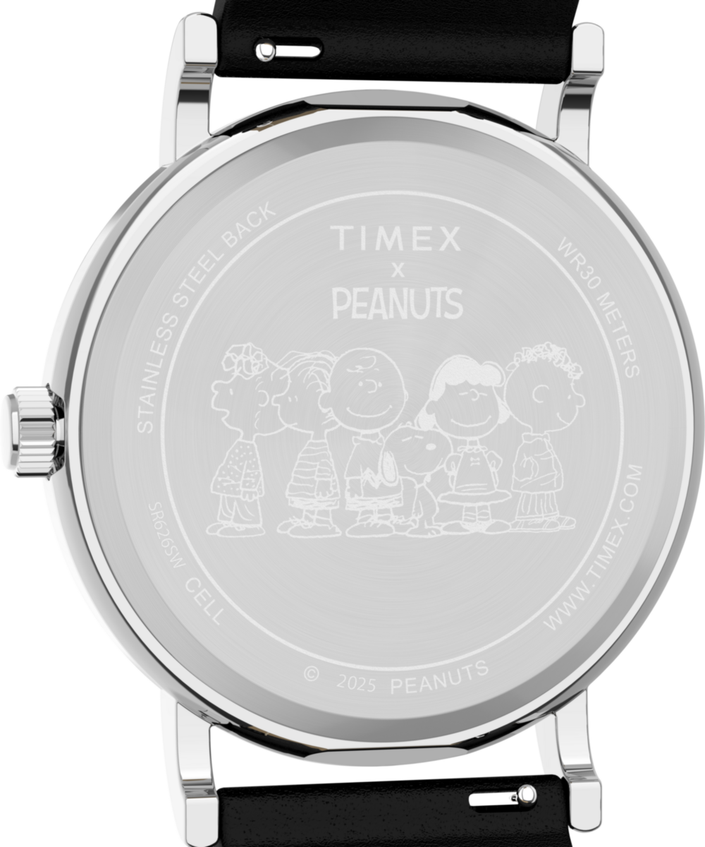 Heritage Peanuts x Timex Weekender Snoopy Dancing 38mm Leather Strap Watch