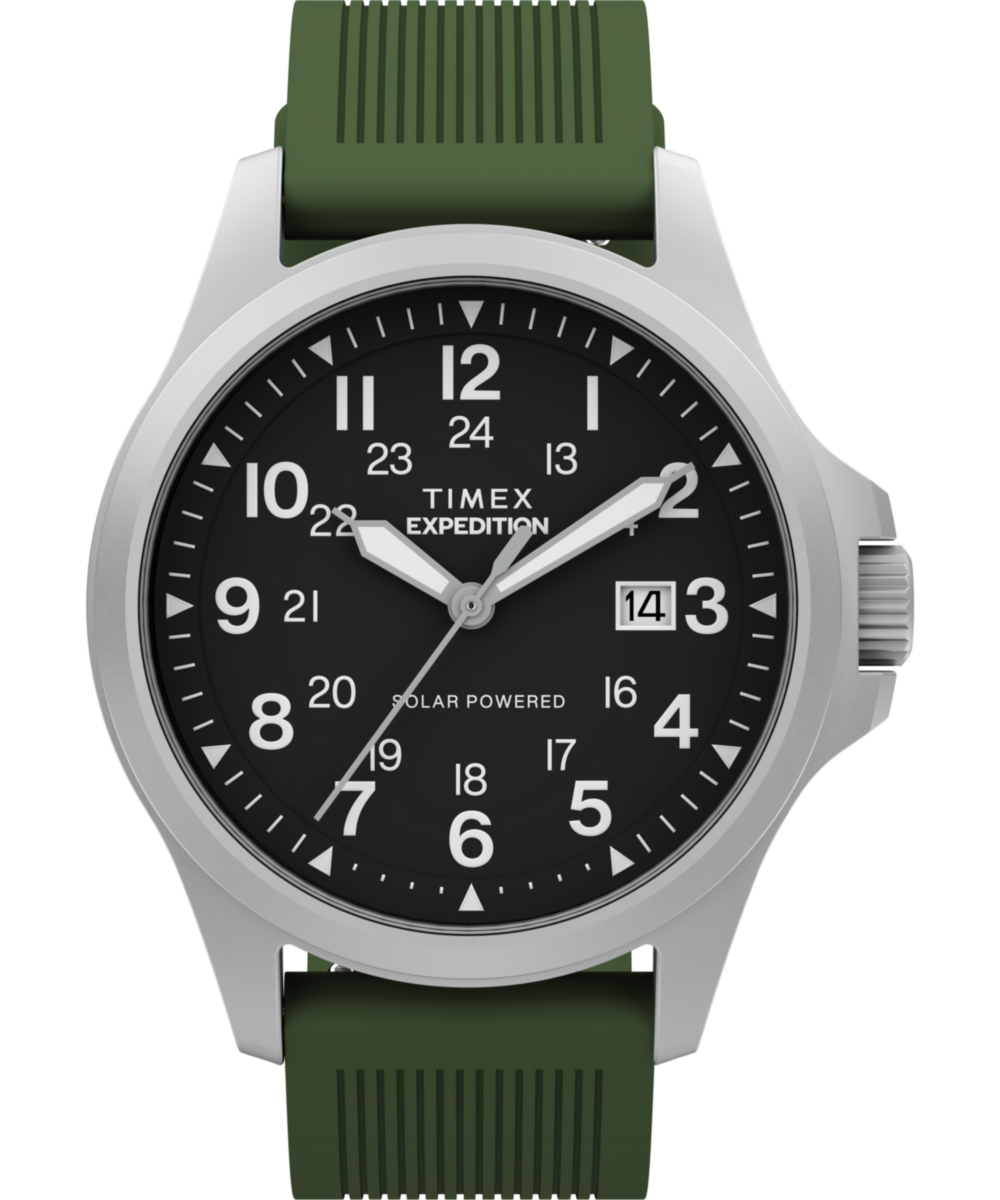 Heritage Expedition Field Post Solar 41mm Silicone Strap Watch