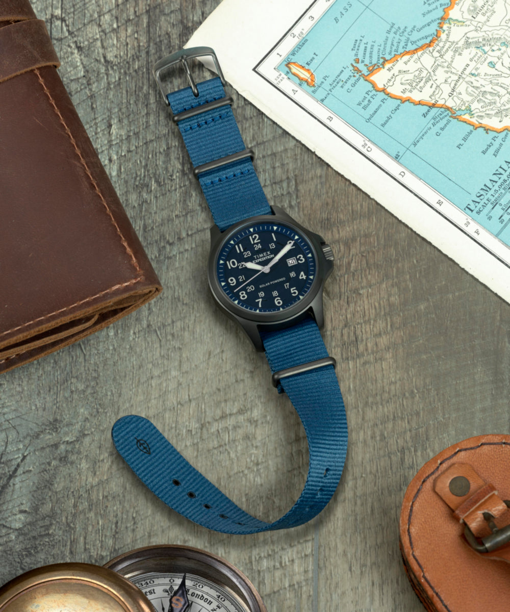 Heritage Expedition Field Post Solar 41mm Eco-Conscious Fabric Strap Watch