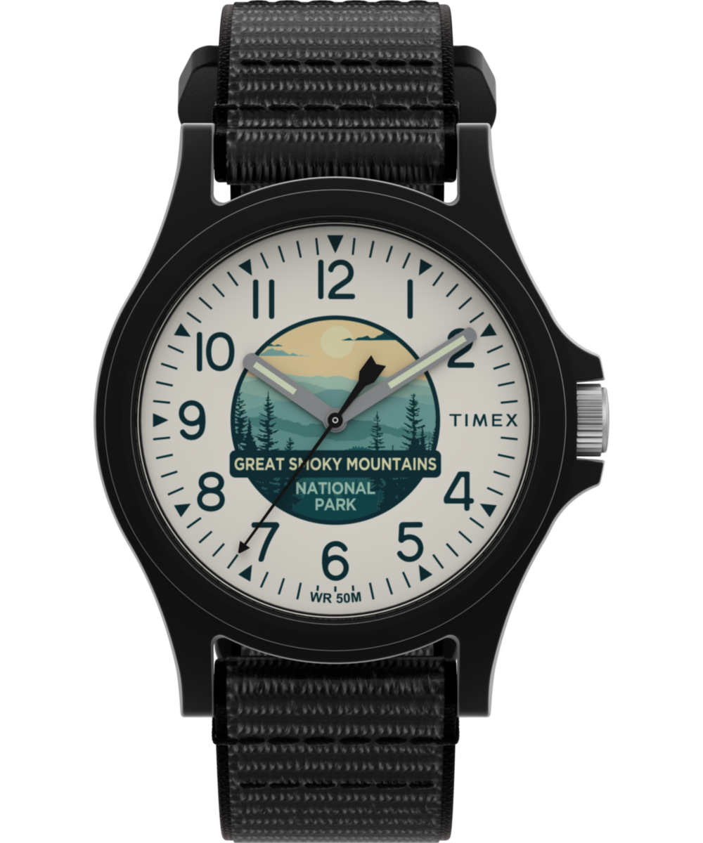 Heritage Timex Great Smoky Mountains National Park 40mm Fabric Strap Watch