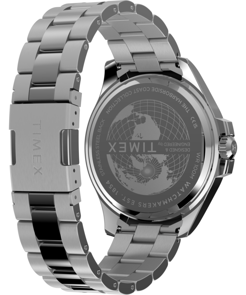 Heritage Harborside Coast Multifunction 43mm Stainless Steel Bracelet Watch